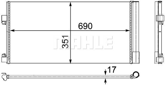 Condenser Air Conditioning 8FC351304-241 by BEHR