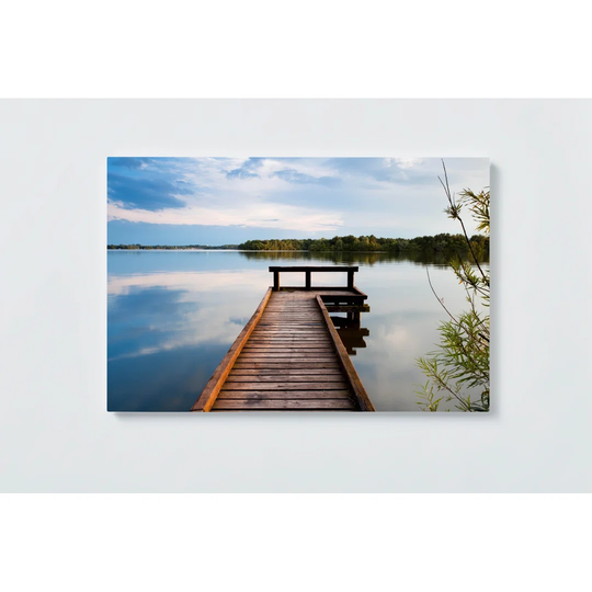 Lake Jetty Magnetic Wall Mounted Cork Board