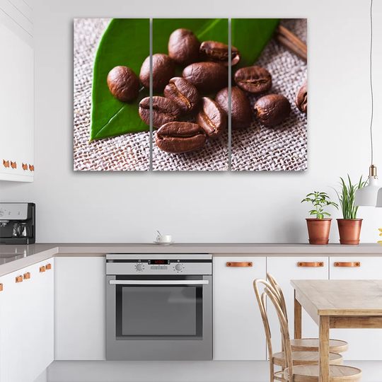 Canvas Print Coffee Bean Leaf