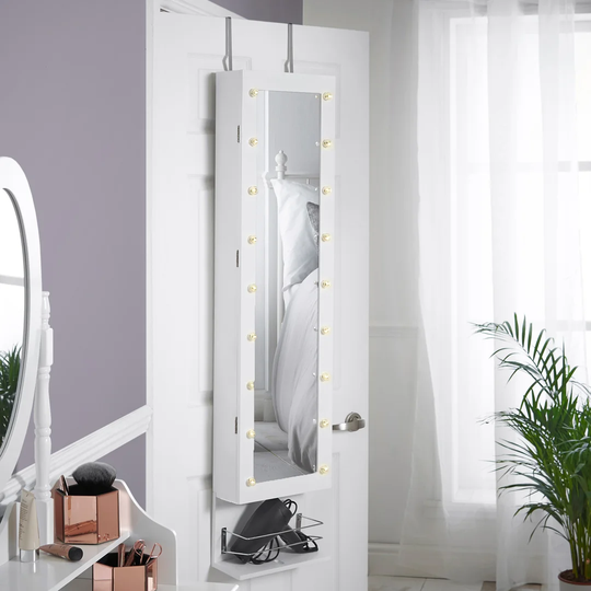 Mcshane Over The Door Jewellery Armoire with Mirror