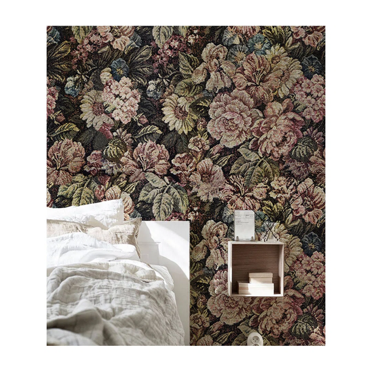 Aspasija Woven Vintage Flowers Wallpaper