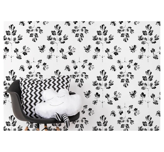 Jentoft Utensil Leaves Minimalistic Wallpaper
