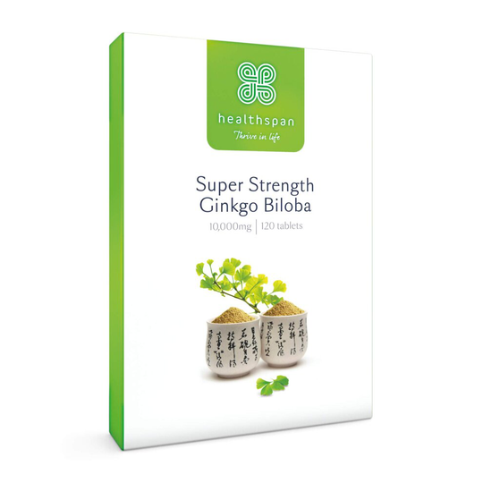 Healthspan Super Strength Ginkgo Biloba 10,000mg, 120 Tablets