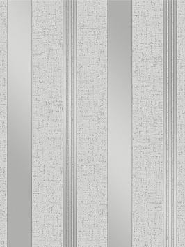 Fine Décor Fine Decor Quartz Fractal Silver Glitter Wallpaper