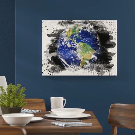 'Earth from Space NASA' Graphic Art Print Poster