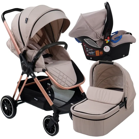 My Babiie AM to PM by Christina Milian "Victoria" Travel System - Nude