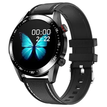 Lemonda Smart E12 Waterproof Smartwatch - Elegant Strap - Black