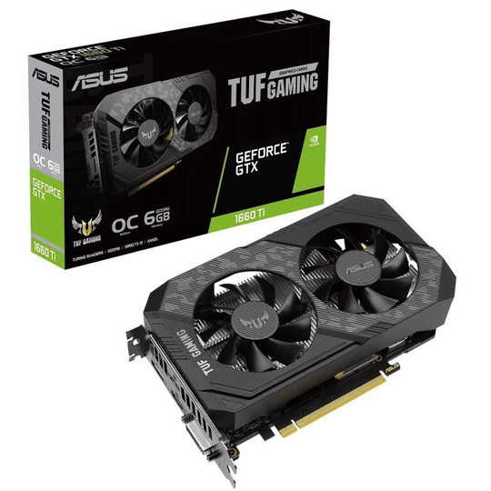 ASUS GeForce GTX 1660 Ti 6GB TUF OC EVO GAMING Graphics Card