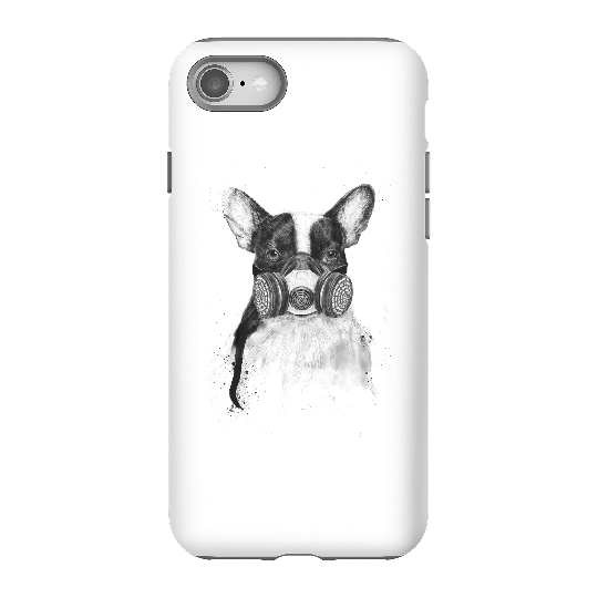 Balazs Solti Masked Bulldog Phone Case for iPhone and Android - iPhone 8 - Tough Case - Gloss