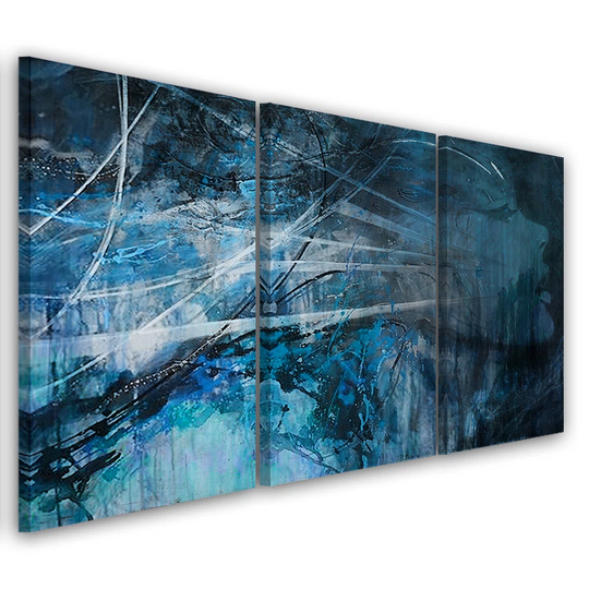 Canvas Print Female Blue
