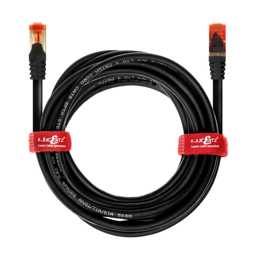 (4m, Black) CAT6 Network Cable RJ45 Shielded Ethernet Lead