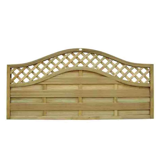 Forest Garden 2'11'' x 5'11'' (90 x 180cm) Pressure Treated Prague Fence Panel