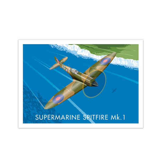 Spitfire by Stephen Millership - Graphic Art Print on Paper