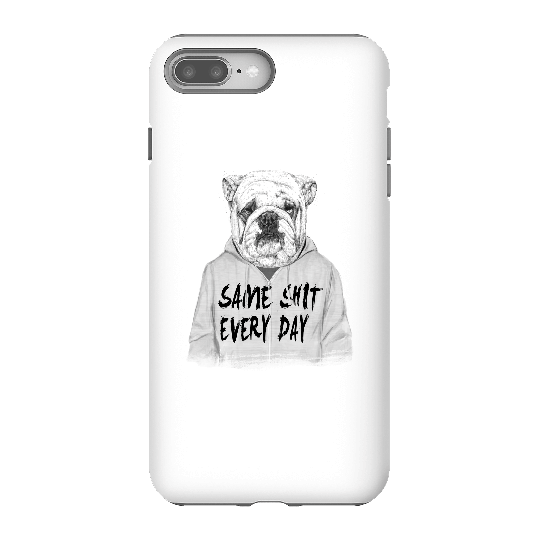 Balazs Solti Same Shit Every Day Phone Case for iPhone and Android - iPhone 8 Plus - Tough Case - Matte