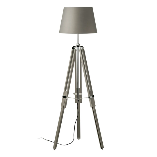 Premier Housewares Jasper Floor Lamp Tripod Base - Grey