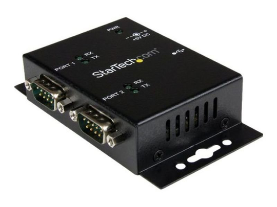 StarTech 2 Port Wall Mount USB to Serial Hub Adapter