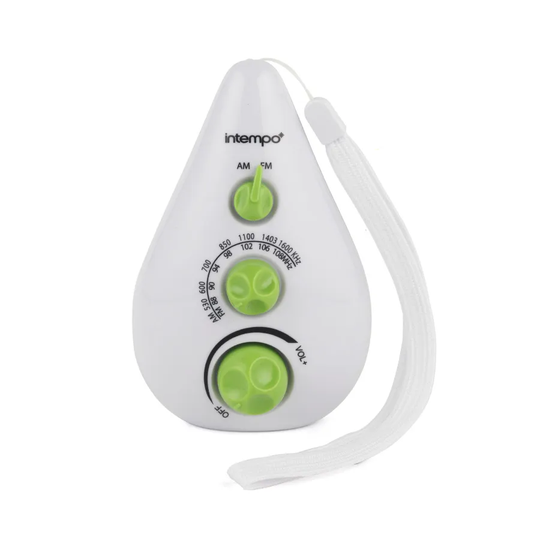 Intempo Shower Radio - Green
