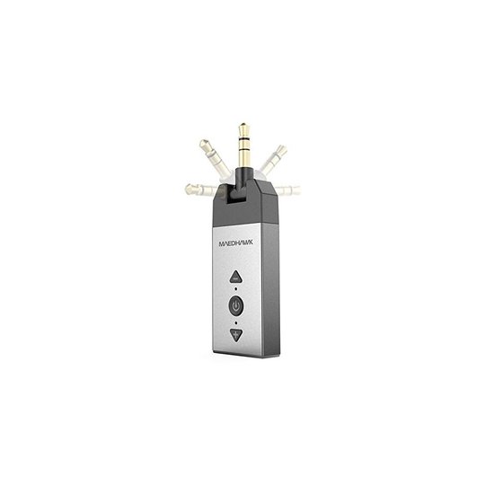 Bluetooth Aux Adapter 3.5mm, MAEDHAWK Wireless Bluetooth 5.0 Receiver (aptX HD, aptX Low Latency) with Rotatable Jack Handsfree Call for Car Home