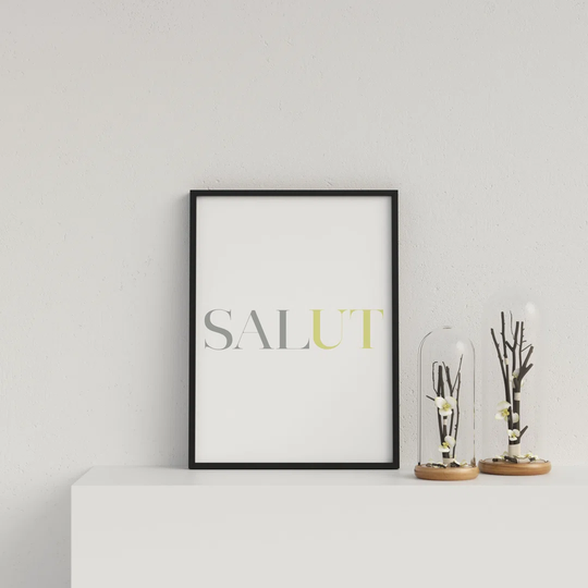 French Typography Salut Y&G