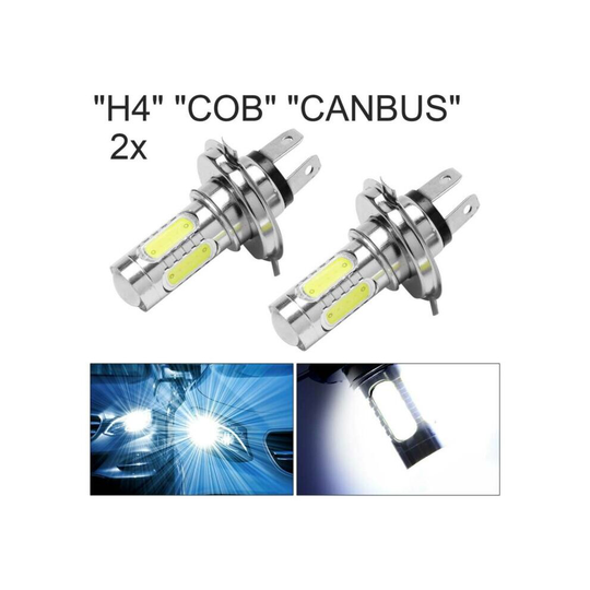 H4 Led Bulbs Xenon Car Cob Super White 472 Headlight Headlamp Halogen Canbus 12v