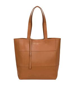 Pure Luxuries London Exclusive Ashurst Large Open Top Leather Tote Bag - Tan