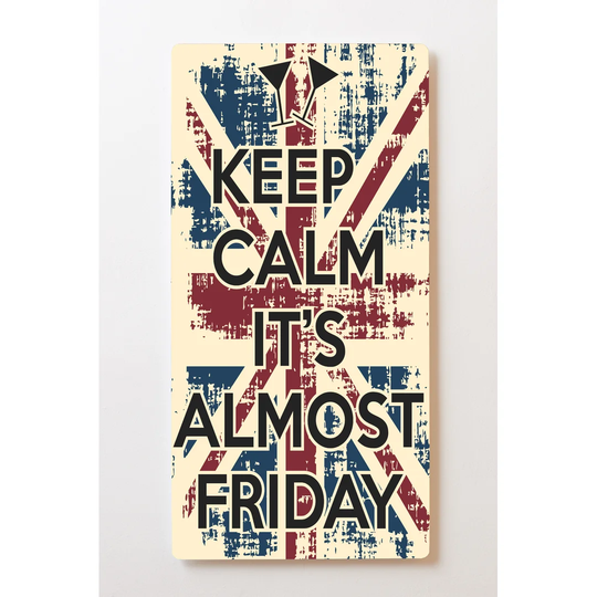 Backlight Motif Wall Picture Keep Calm... Magnetic Cork Board