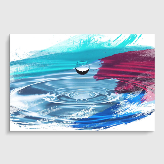 'Drop of Water Rain' Graphic Art Print Poster