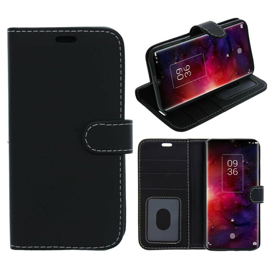 Fonejacket For TCL 20 R 5G Phone Case, Cover, Flip Wallet, Folio, Leather /Gel Black