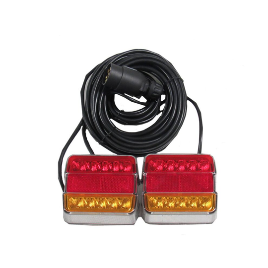 Magnetic Led Trailer Lights 10M Cable (Boat Car 7 Pin Rear Tow)