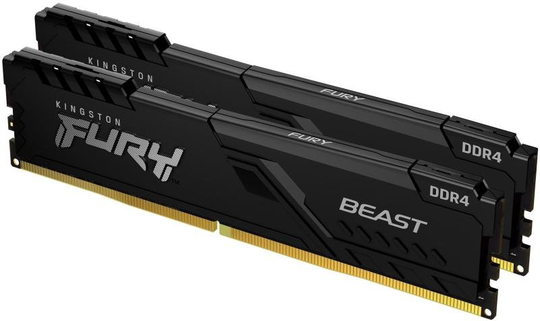 Kingston FURY Beast 64GB (2 x 32GB) 3200MHz DDR4 RAM - Black