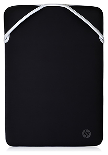 HP 15.6 Inch Reversible Laptop Sleeve - Black & Silver