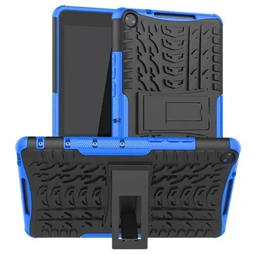Huawei MediaPad M5 Lite 8 Anti-Slip Hybrid Case with Kickstand - Blue / Black
