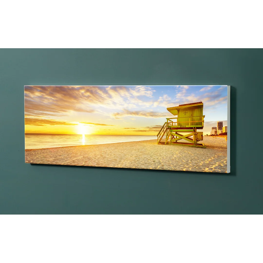 Notiz Motive Beach Sea Sunrise Magnetic Wall Mounted Cork Board