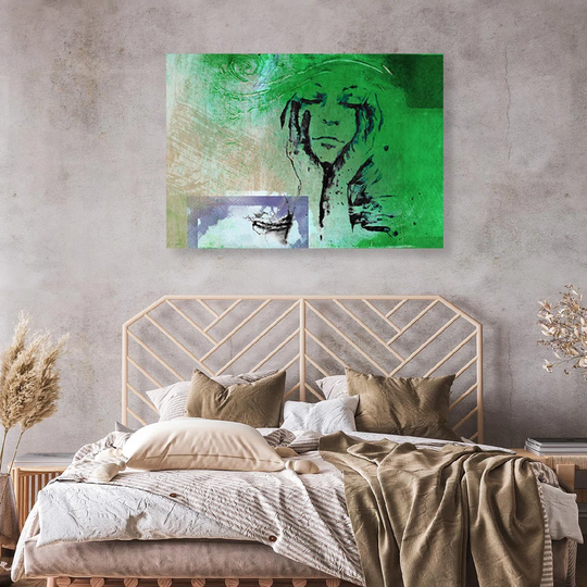 Canvas Print, Green Abstraction 16713