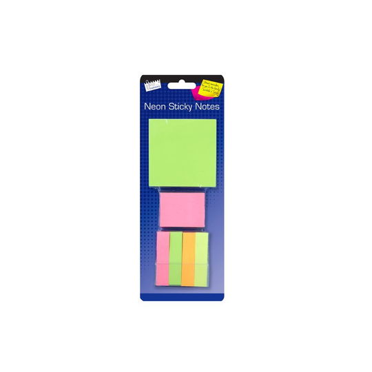 50 x Neon Sticky Memo Post Notes Pad Index Page Markers Tabs Self Adhesive