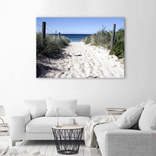 Canvas Print Dunes Path Beach Sea