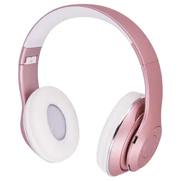 Forever Music Soul BHS-300 Bluetooth Headphones with Microphone - Pink
