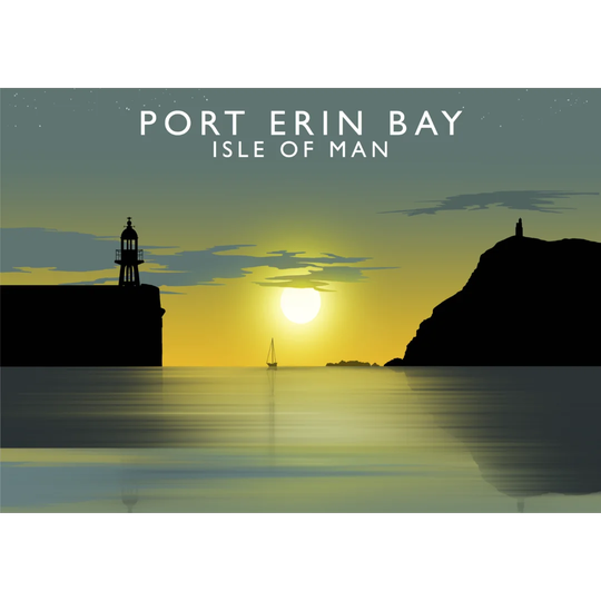 Port Erin Bay by Richard O'Neil - Graphic Art Print on Paper