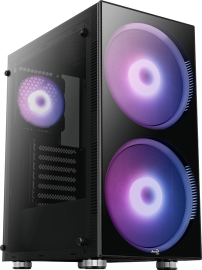 Aerocool Python Tempered Glass Windowed Mid Tower Case