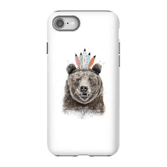 Balazs Solti Native Bear Phone Case for iPhone and Android - iPhone 8 - Tough Case - Gloss