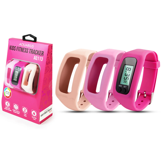Aquarius Kids Pedometer - Pink