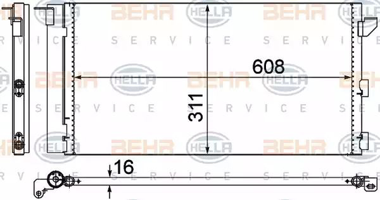 Condenser Air Conditioning 8FC351302-401 by BEHR