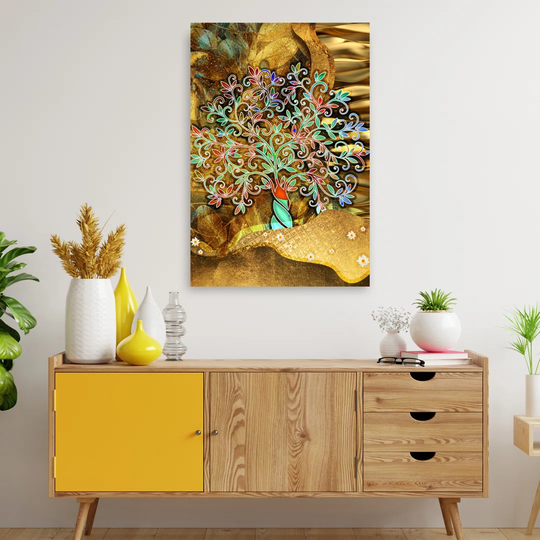 Canvas Print, Brown Flowers