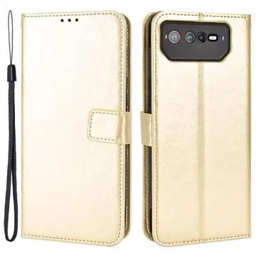 Asus ROG Phone 6/6 Pro Wallet Case with Magnetic Closure - Gold