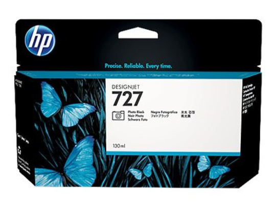 HP 727 Photo Black Original Designjet Ink Cartridge - Standard Yield 130ml - B3P23A