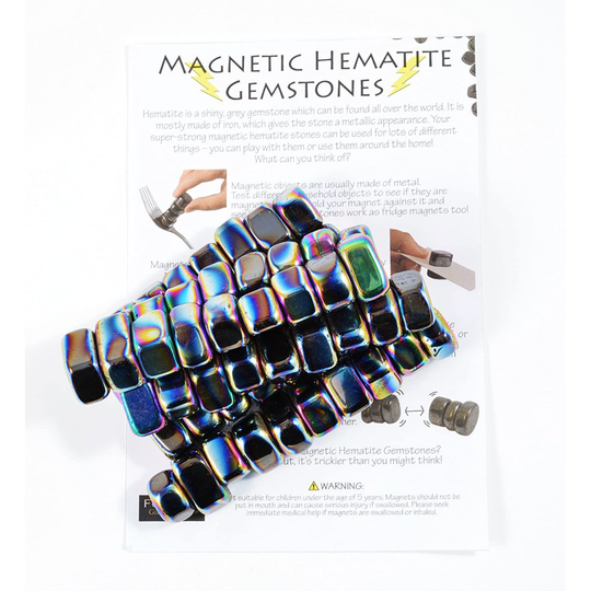 1kg Magnetic Iridescent Hematite Gemstones - Information Sheet Included
