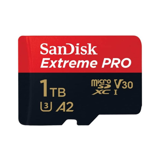 【5 Years Guarantee】microSDXC Extreme Pro 1TB (A2/ V30/ U3/ R170/ W90) + SD Card Mobile Adapter