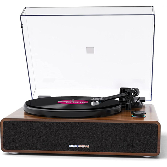 DIGITNOW Bluetooth Vinyl Record Player with Built in HI-FI Speakers
