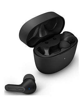 Philips Philips Tat2206Bk/00 Sweat & Splash Resistant Bluetooth Earbuds (Black)