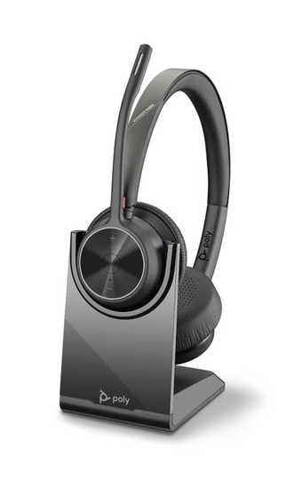 Poly Voyager 4320 UC USB-C Wireless Stereo Headset & Charging Stand